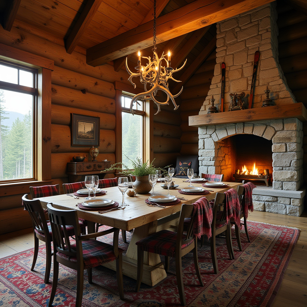 rustic farmhouse dining room 14