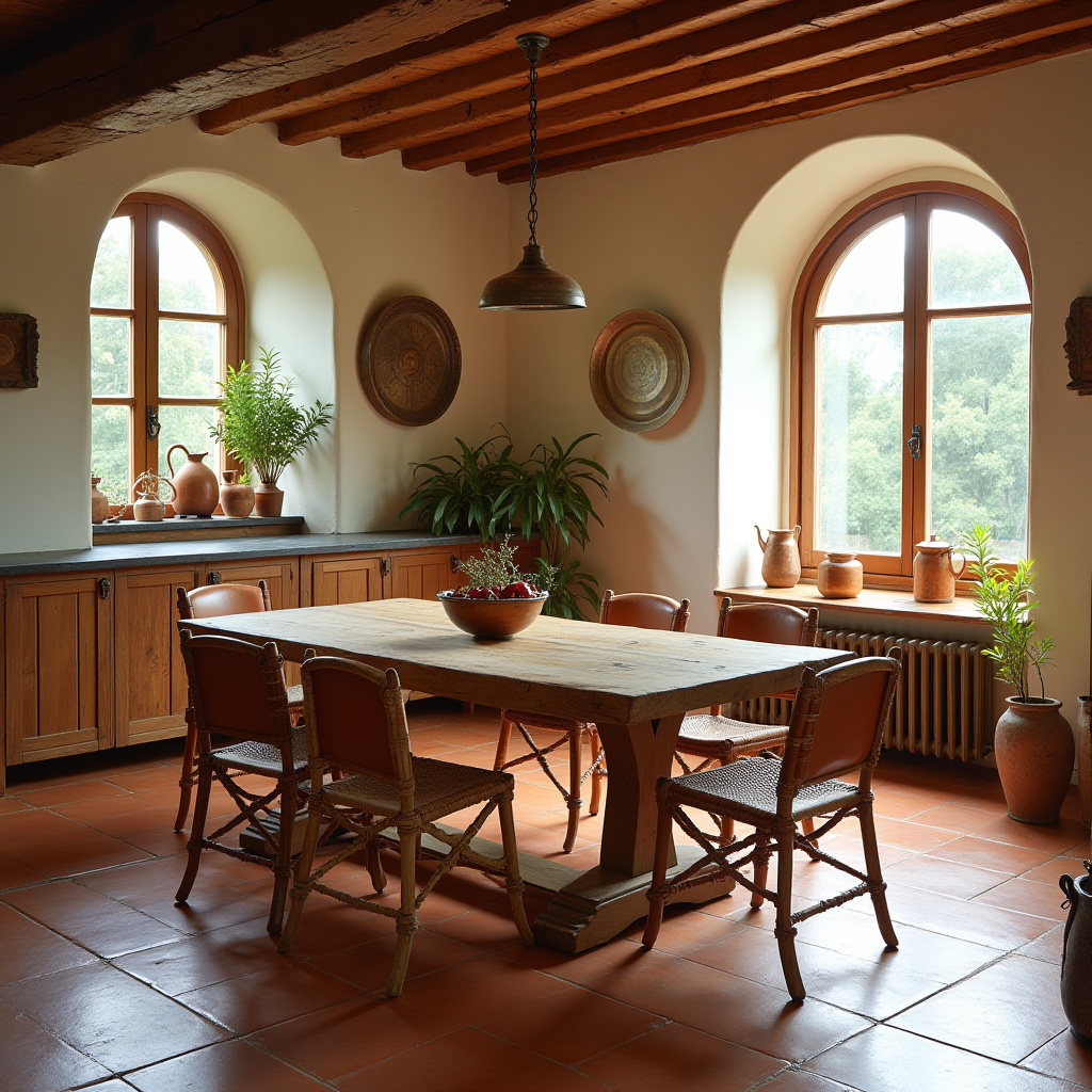 rustic farmhouse dining room 16