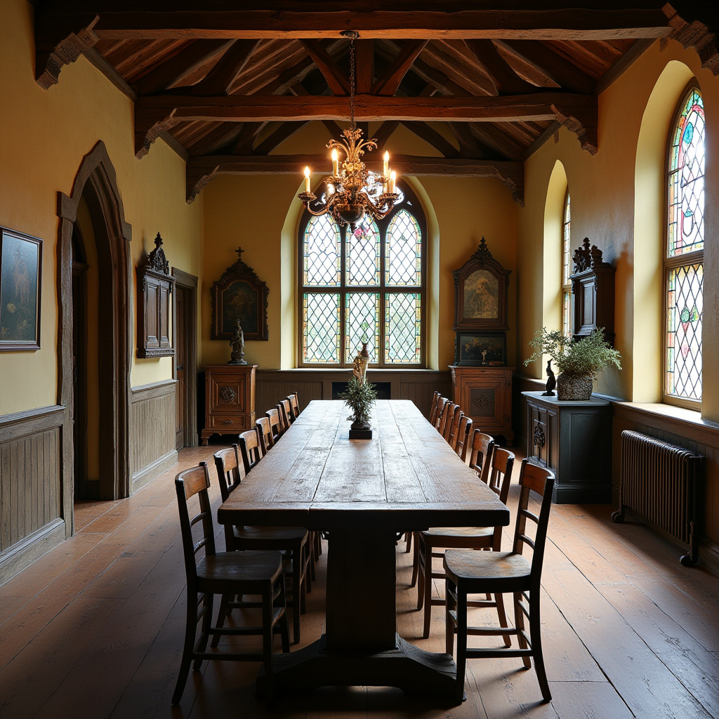 rustic farmhouse dining room 17
