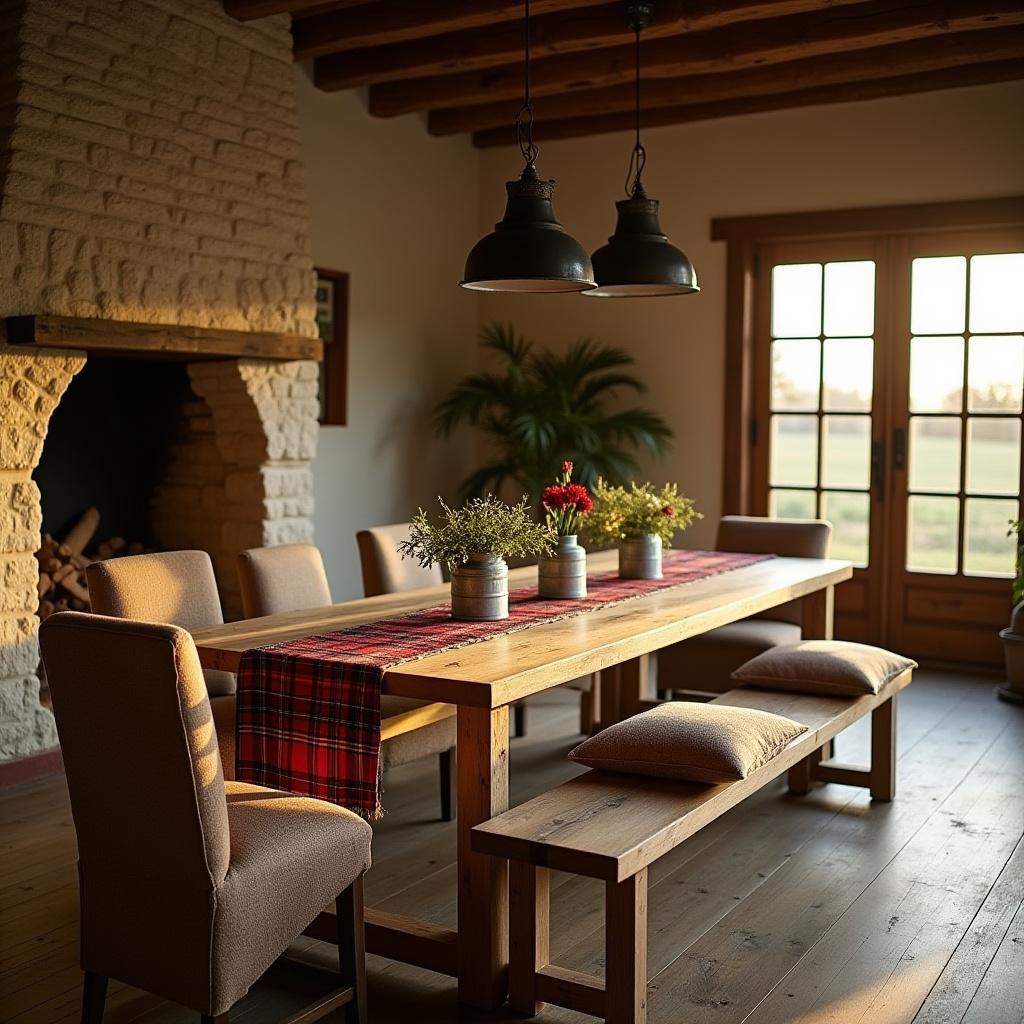 rustic farmhouse dining room 6
