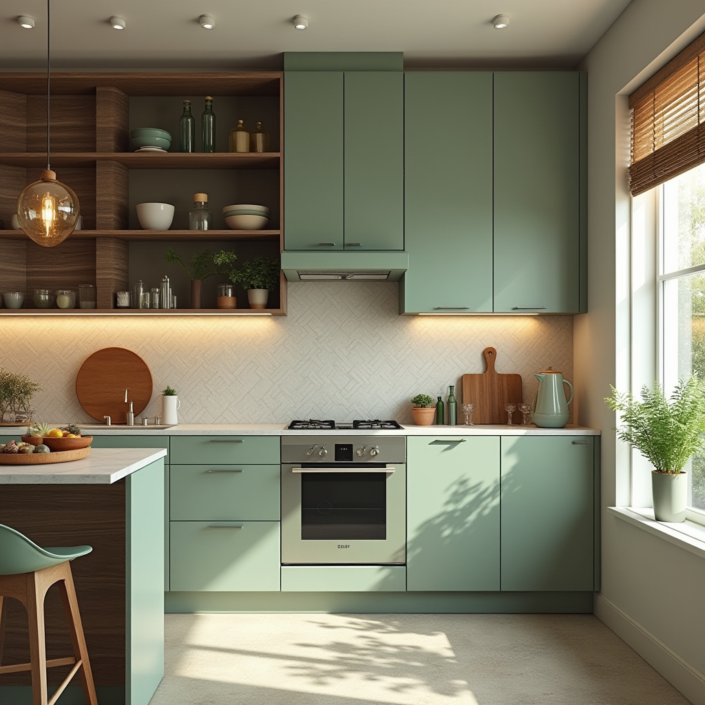 sage green kitchen 13
