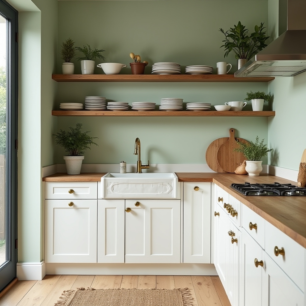 sage green kitchen walls 1