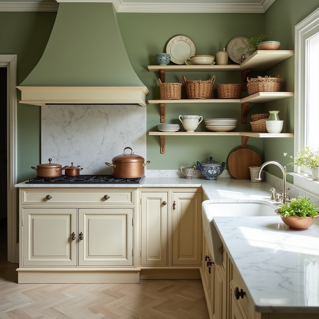 sage green kitchen walls 10