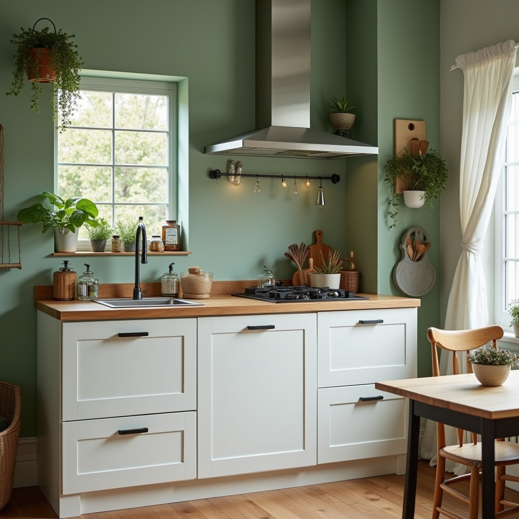 sage green kitchen walls 14