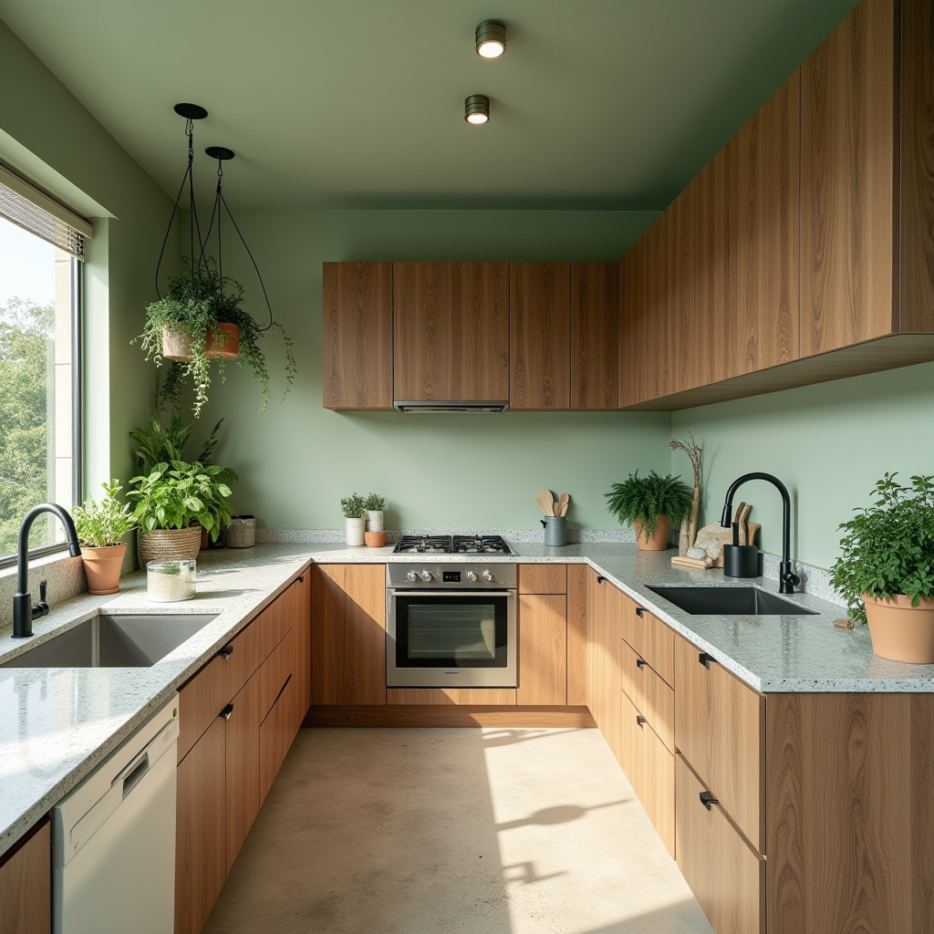 sage green kitchen walls 16