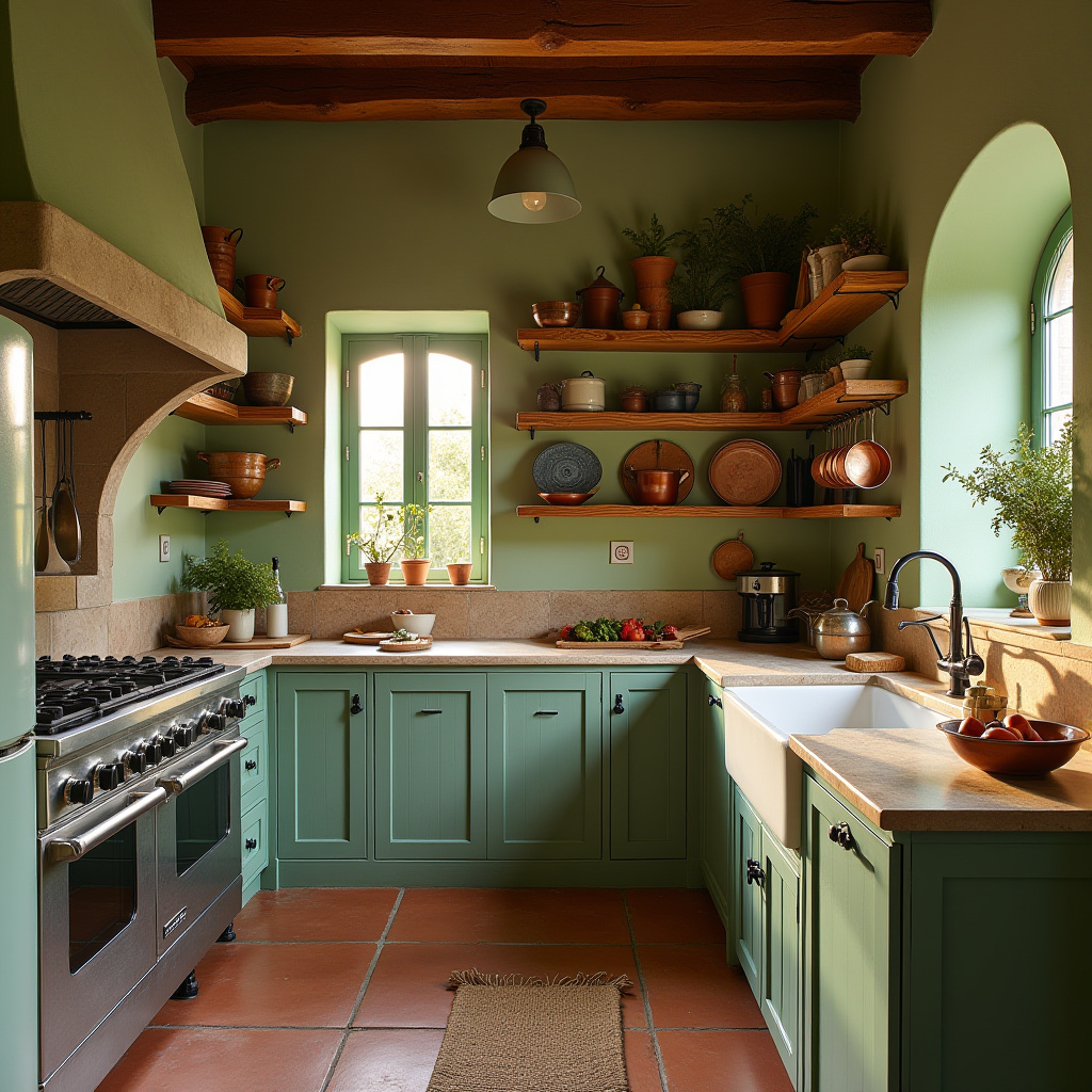 sage green kitchen walls 3