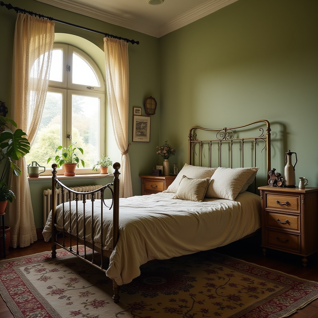 vintage eclectic bedroom 14