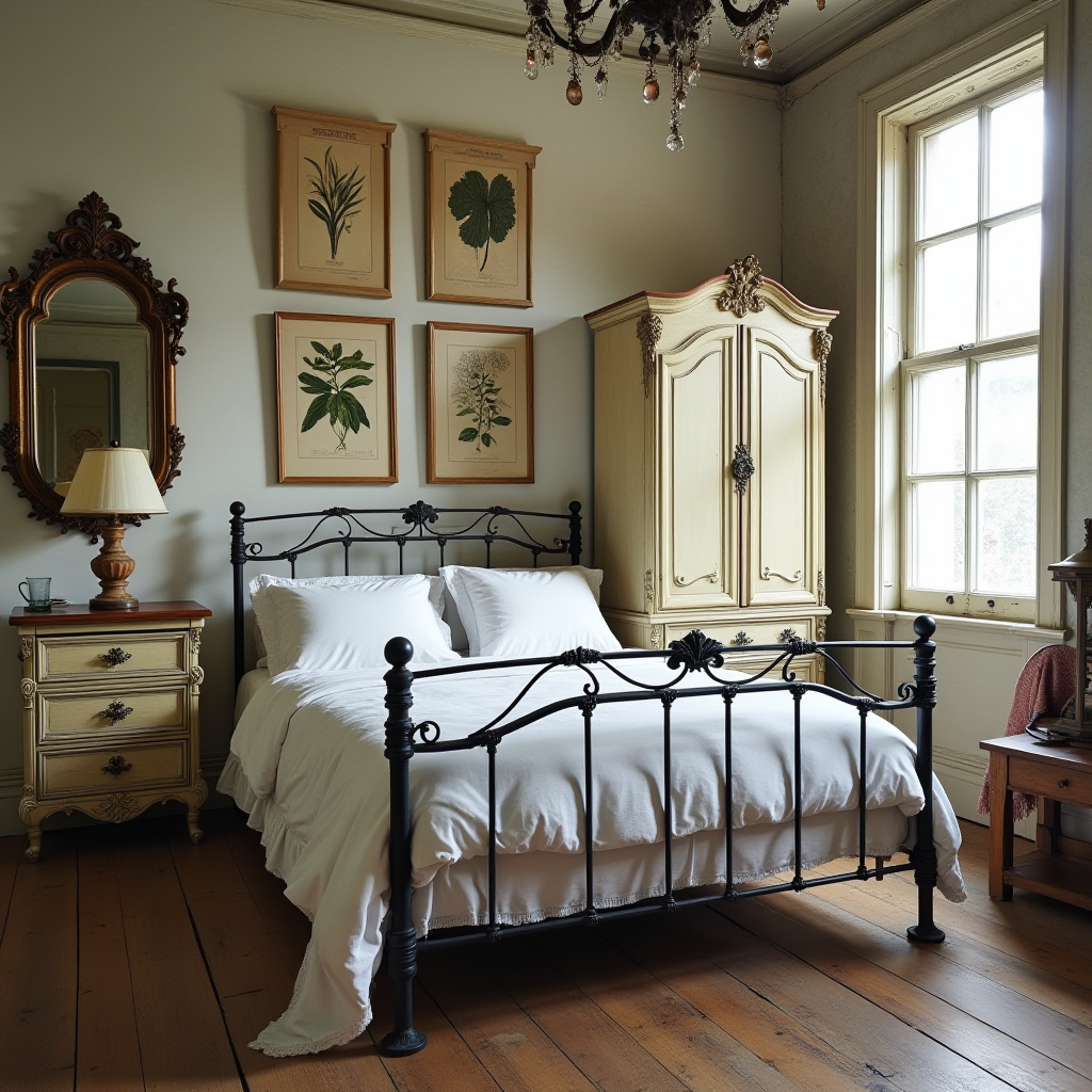 vintage eclectic bedroom 17