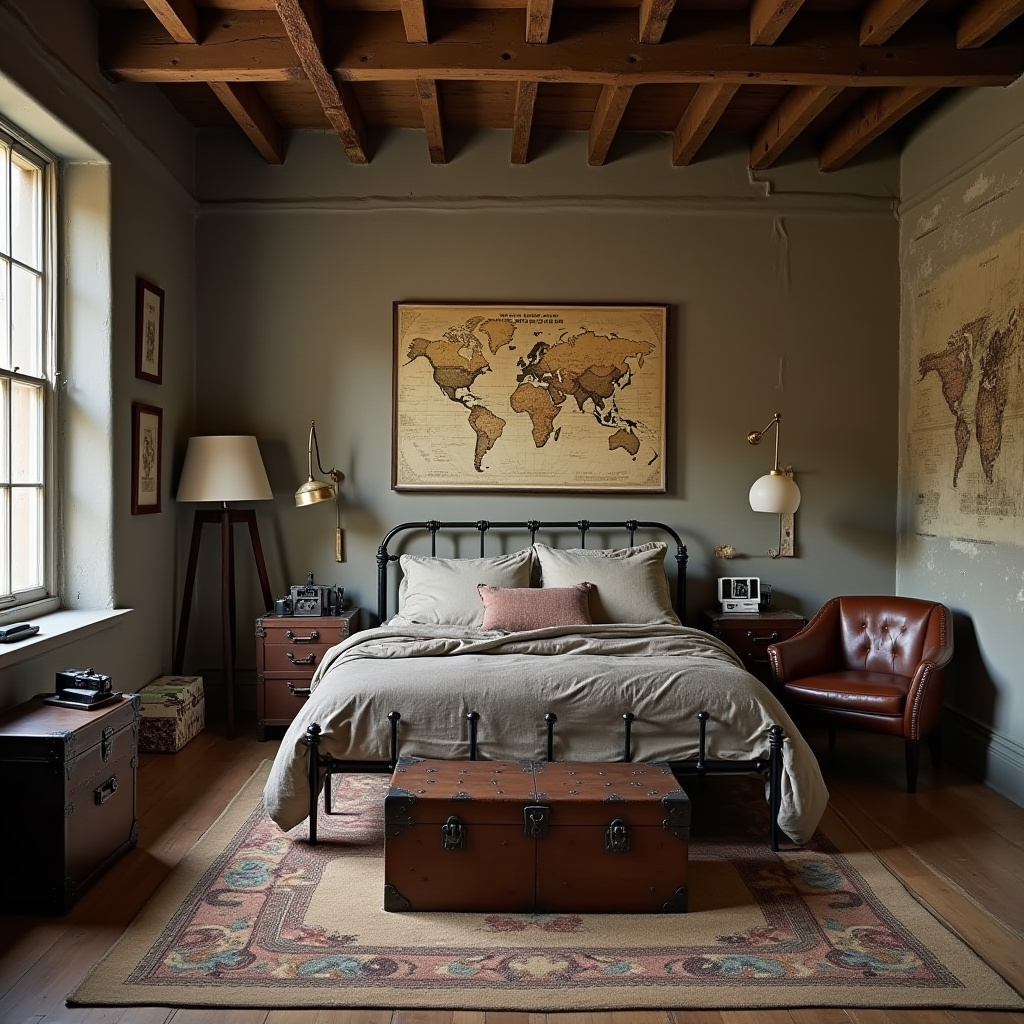 vintage eclectic bedroom 18