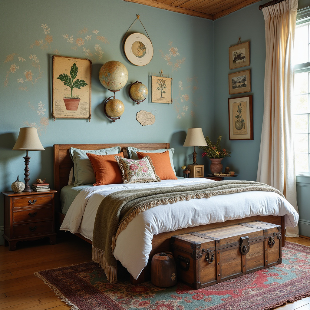 vintage eclectic bedroom 4