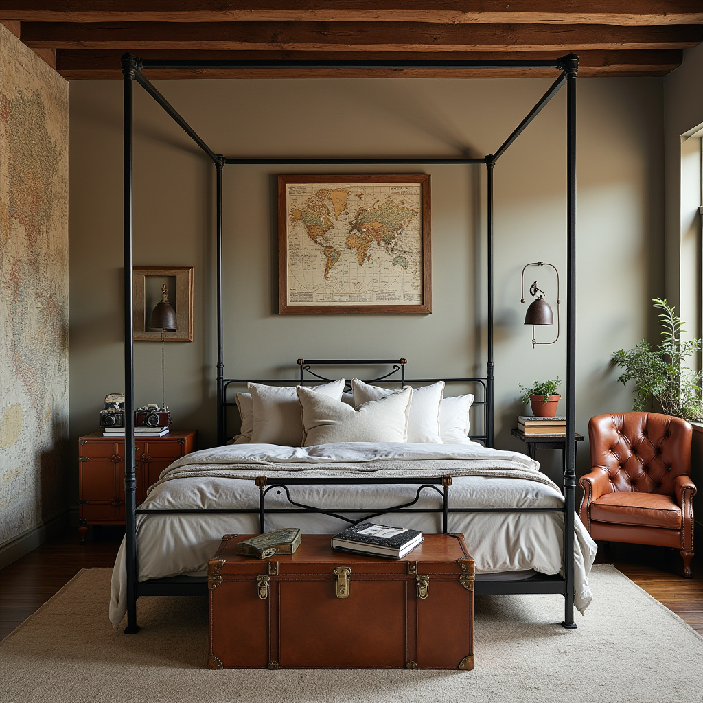 vintage eclectic bedroom 6