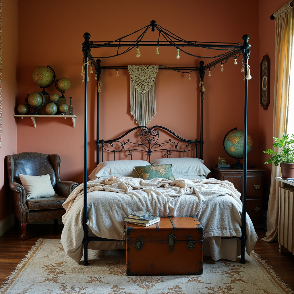 vintage eclectic bedroom 8