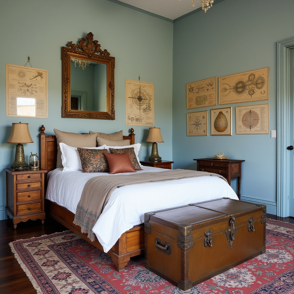 vintage eclectic bedroom 9