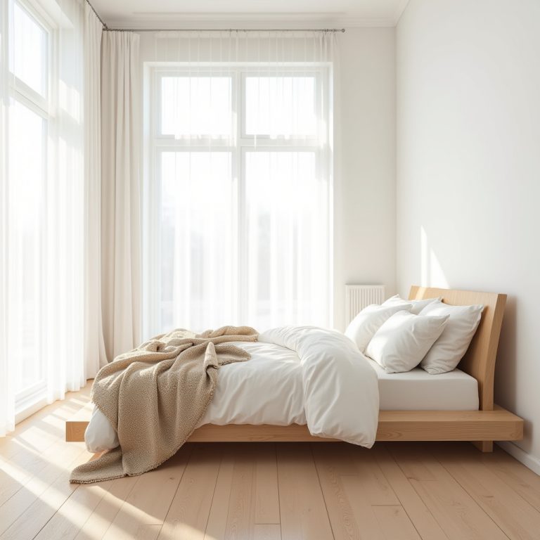 white and beige bedroom 1