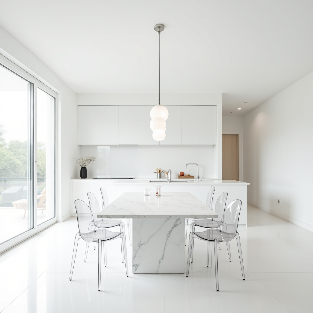 white dining room 14