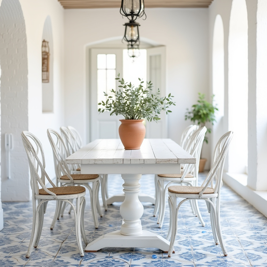 white dining room 15