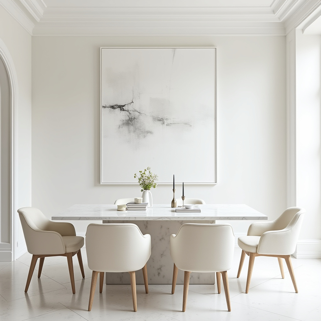 white dining room 17