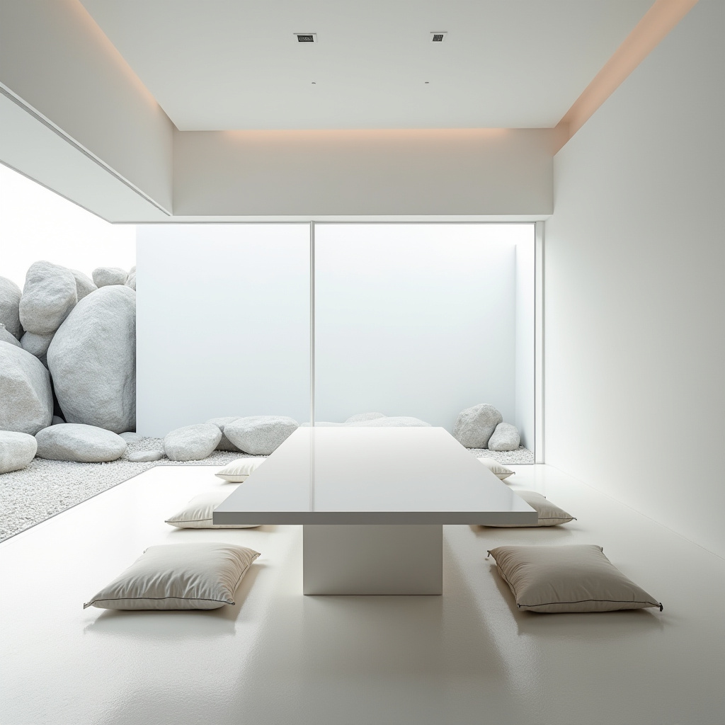 white dining room 20