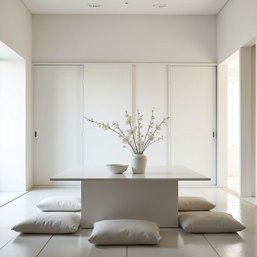 white dining room 9