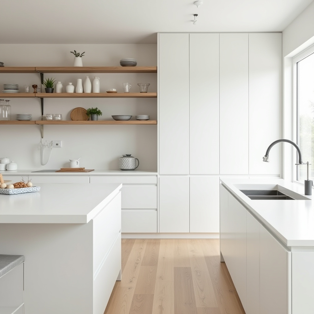 white oak and white kitchen 1