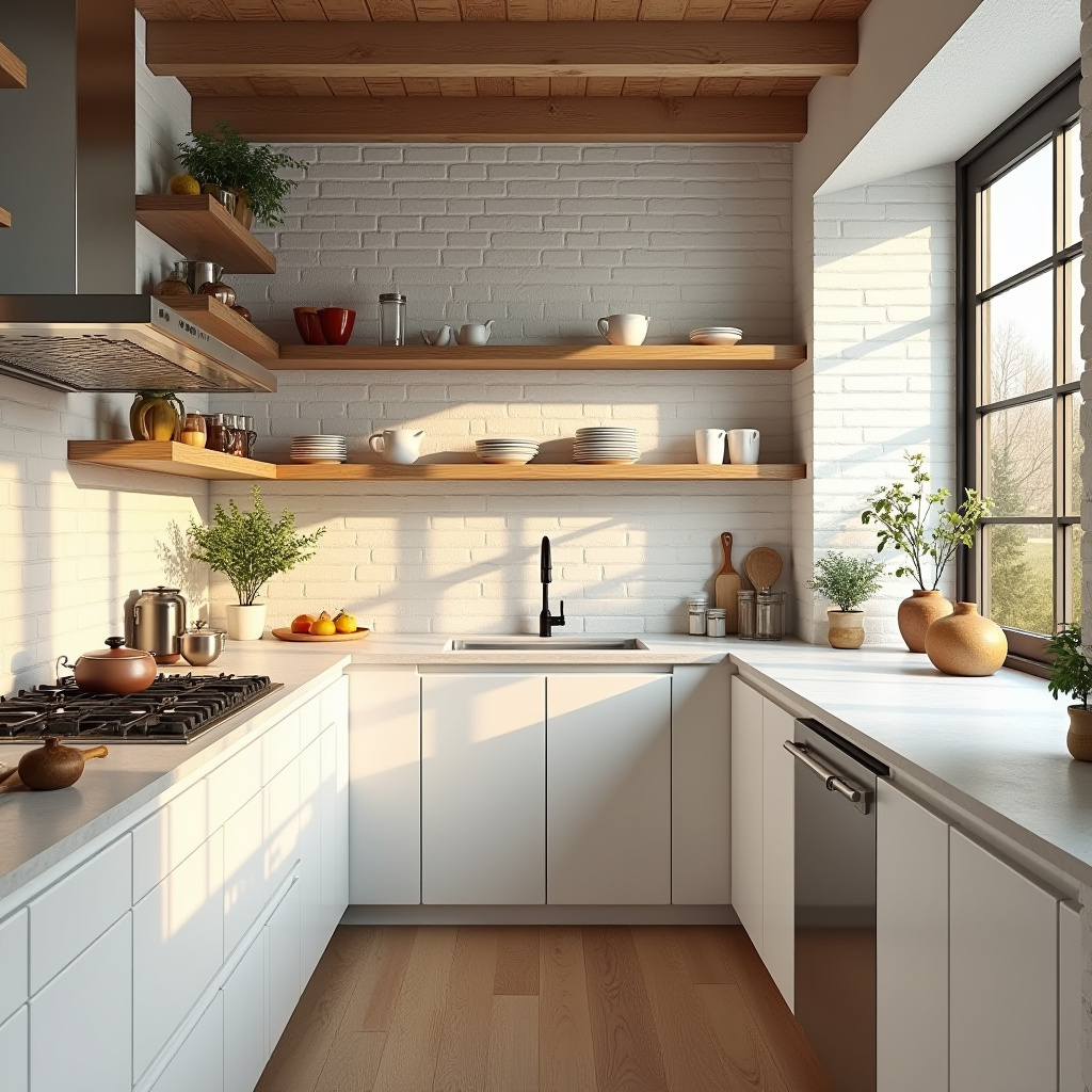white oak and white kitchen 15