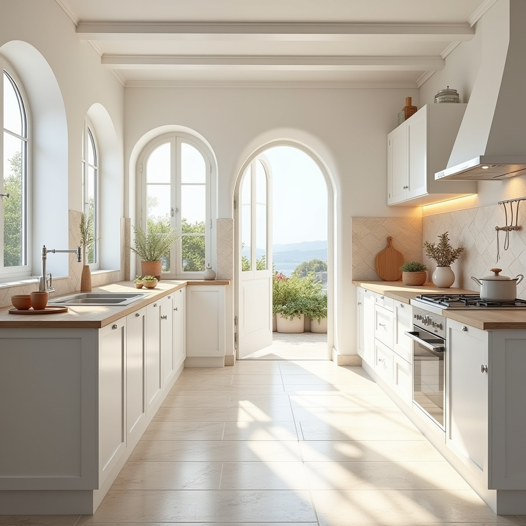 white oak and white kitchen 17