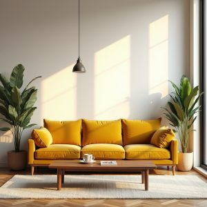 yellow couch living room ideas 1