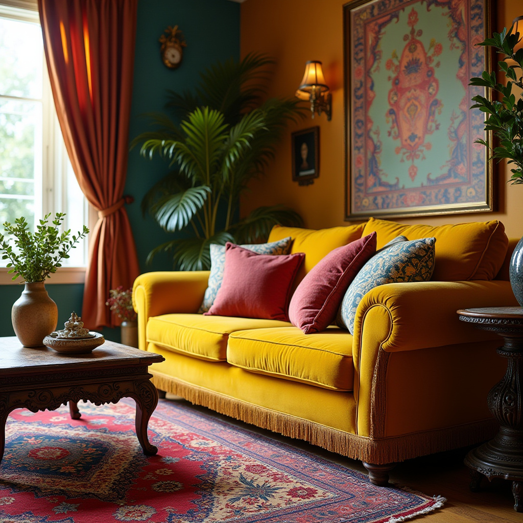 yellow couch living room ideas 14