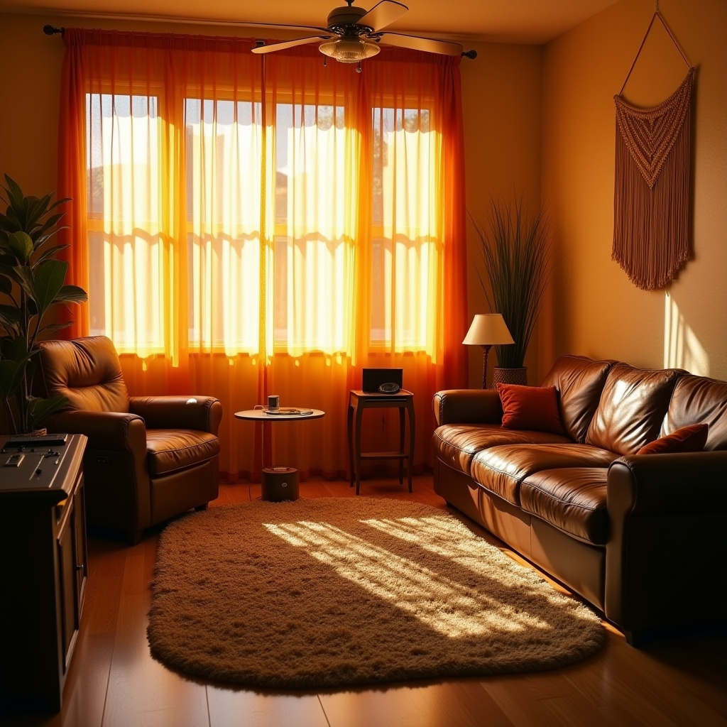 yellow curtains living room 19