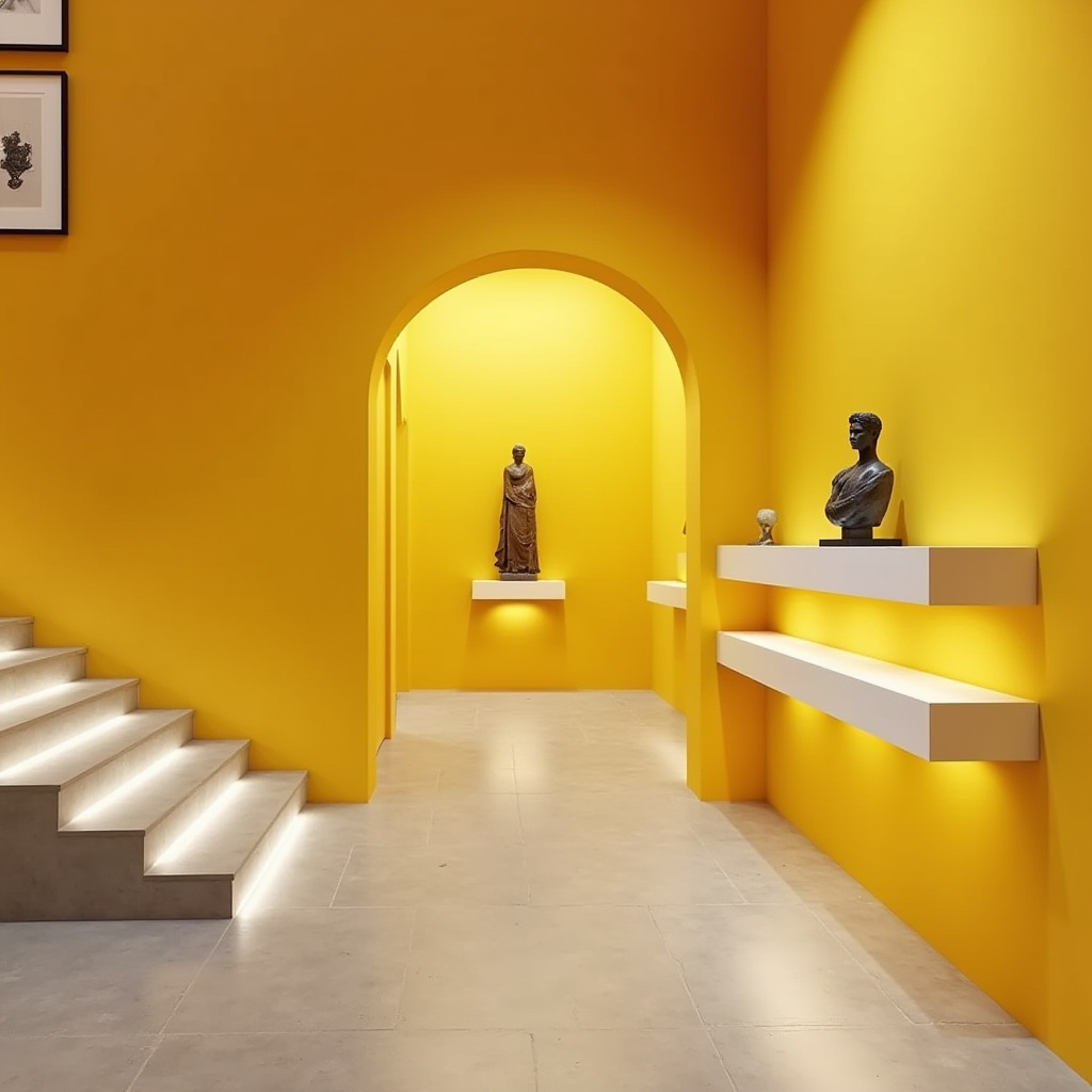 yellow hallway 12