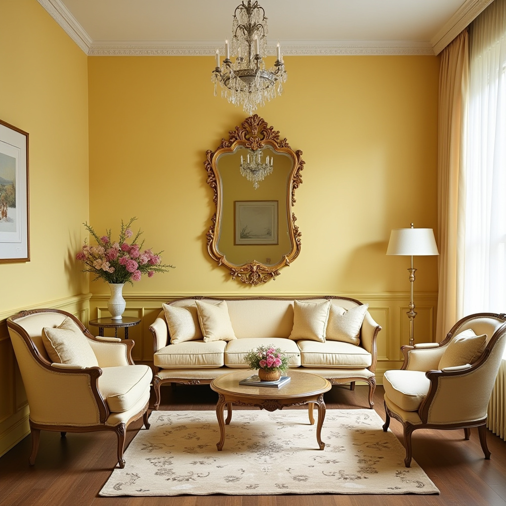 yellow living room 18