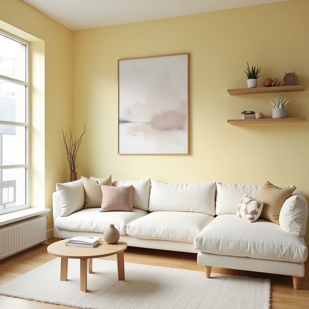 yellow walls living room 3