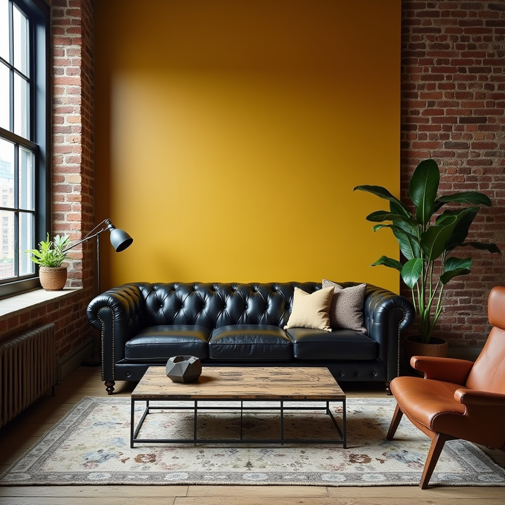 yellow walls living room 5